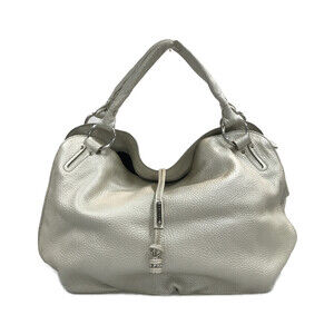 Celine Bittersweet Shoulder Bag Leather Silver